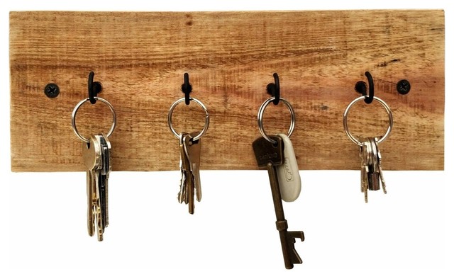 Reclaimed Wood Key Holder Rustic Wall Hooks By Roman Rustics Reclaimed Wood Key Holder 7 Hook 16