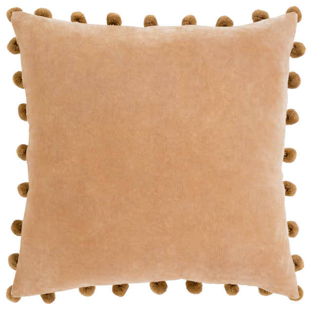 Serengeti SGI-001 Pillow Cover, Camel, 20"x20", Down Fill