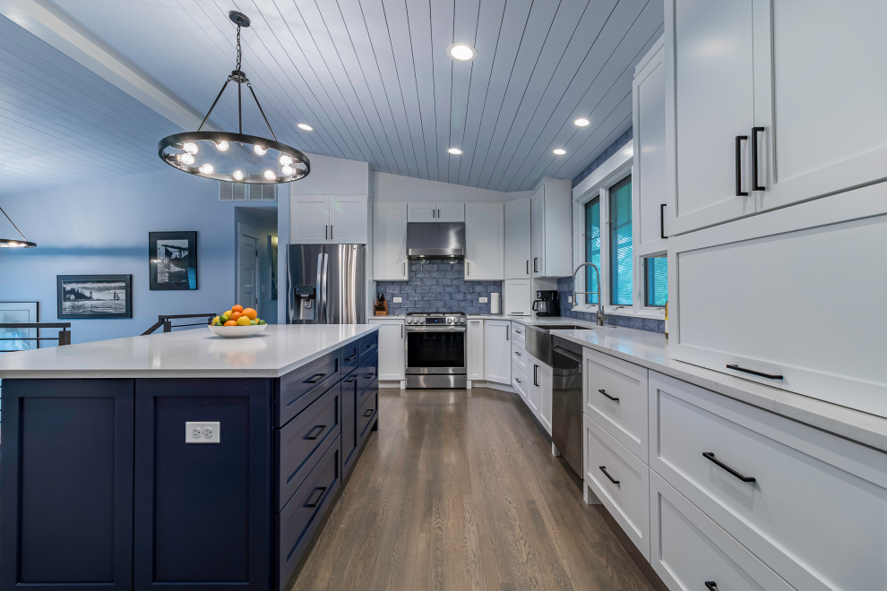 Blue Bliss Open Kitchen Reno