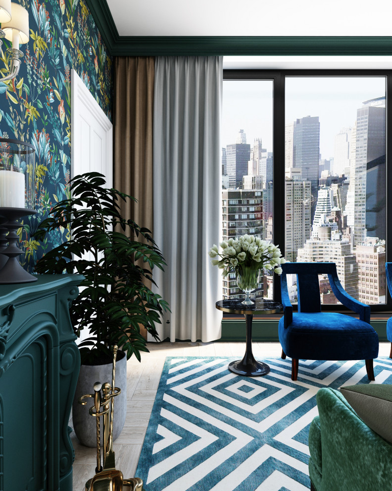 Интерьер кухни-гостиной