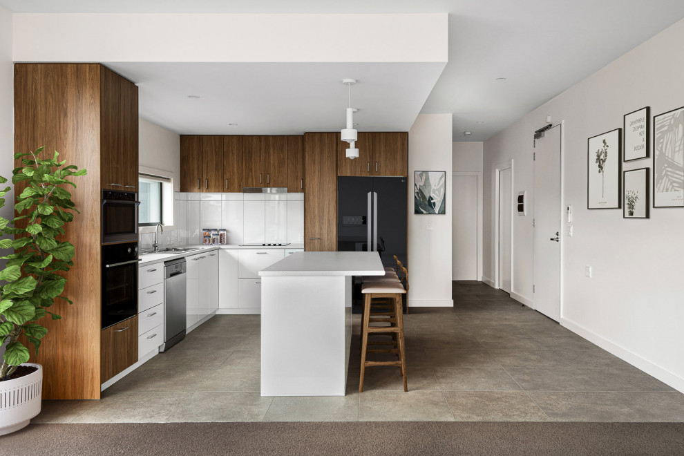 Design ideas for a contemporary kitchen in Geelong.