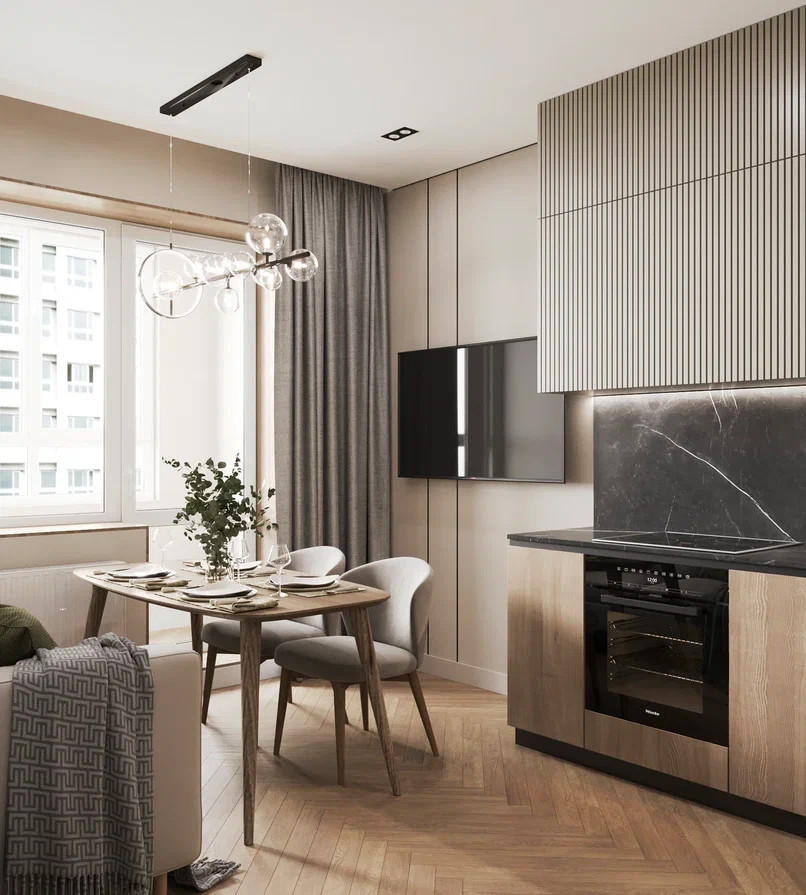 современный минимализм с элементами скандинавского  стиля