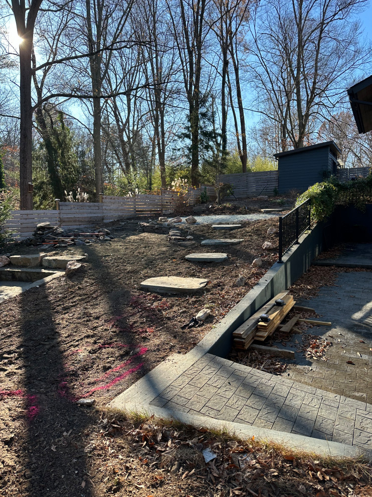 Conservation and rain gardens landscape