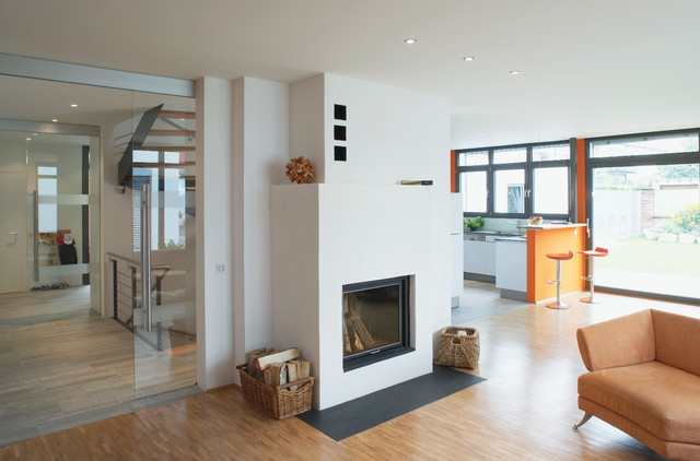 Einfamilienhaus JUC contemporary-vardagsrum