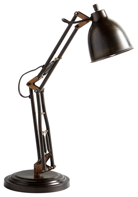 Cyan Right Radius Table Lamp 10661, Bronze
