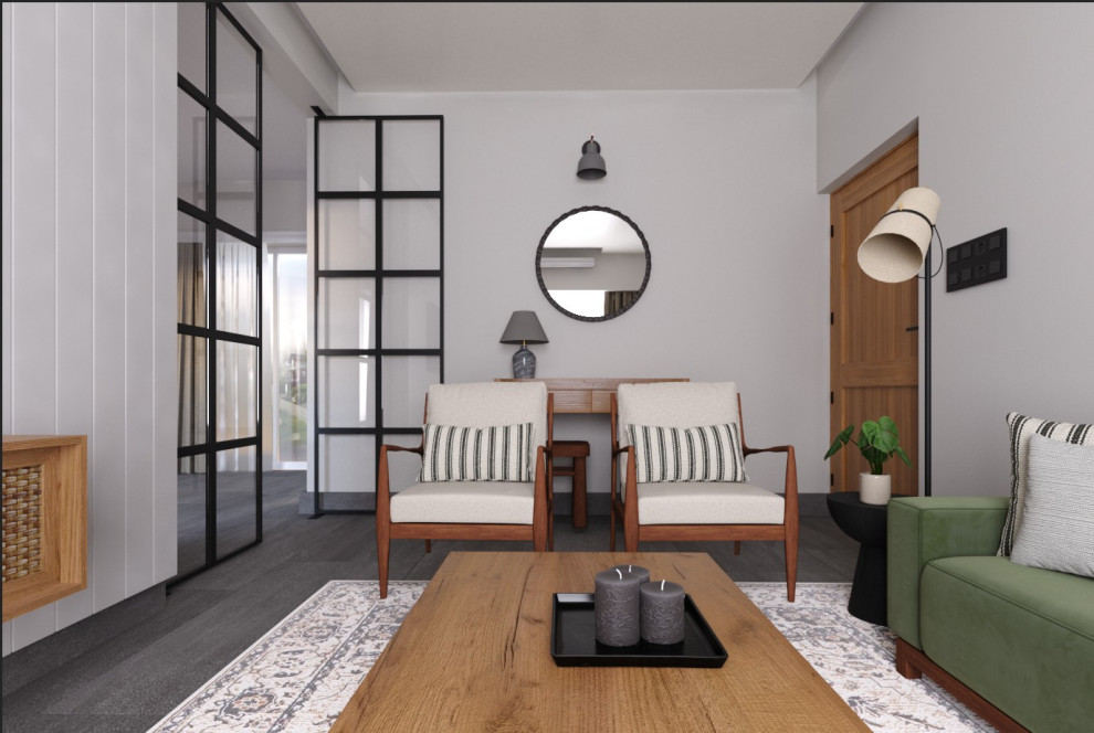 Визуализация гостиной. Работа выполнена в 3dmax + Corona Render