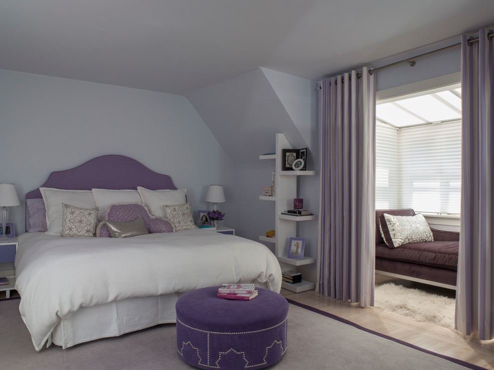 This is an example of a transitional bedroom in San Francisco.