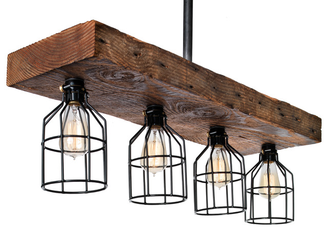 100 Year Old Reclaimed Rustic Wood Light