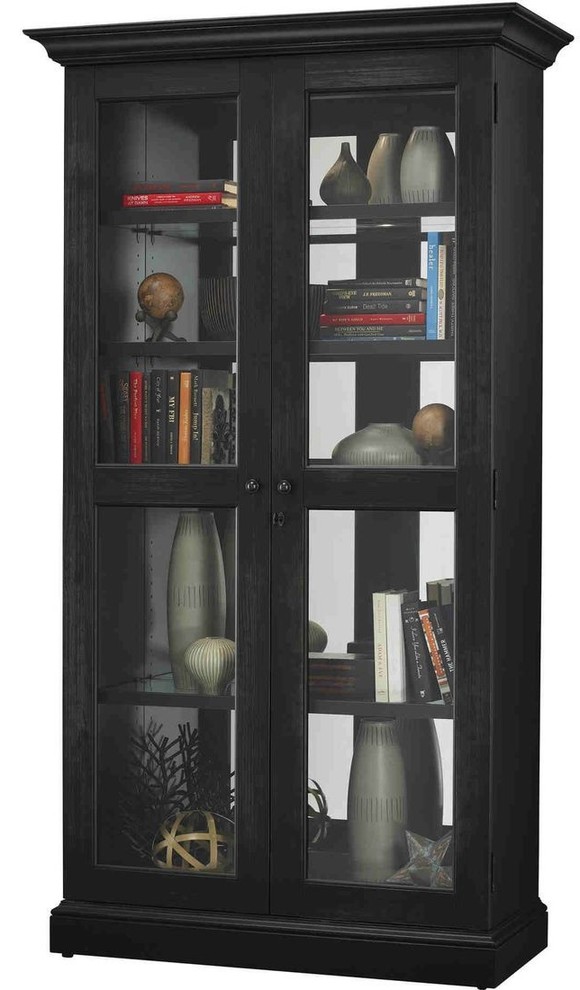 Howard Miller Lennon Display Cabinet, Black
