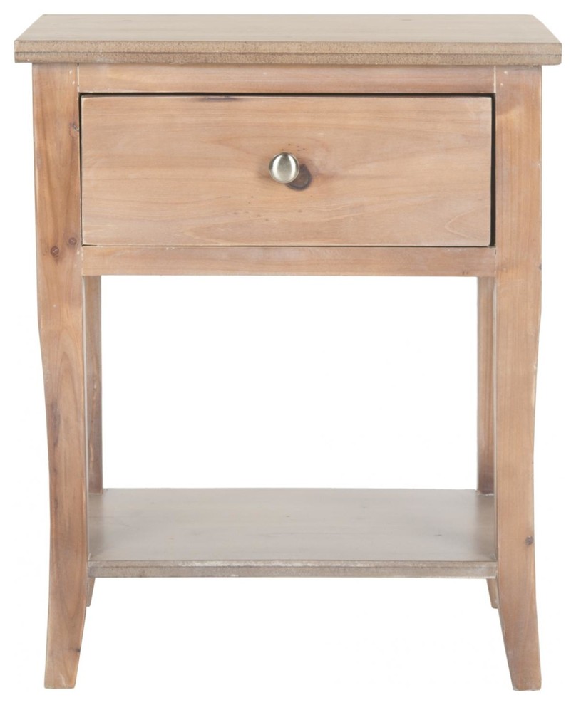 Coby End Table, Honey Natural