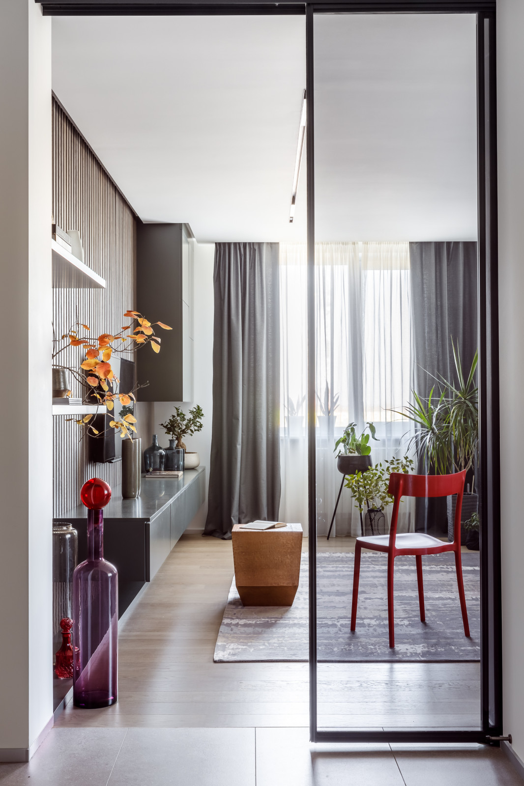 Квартира с цветными акцентами