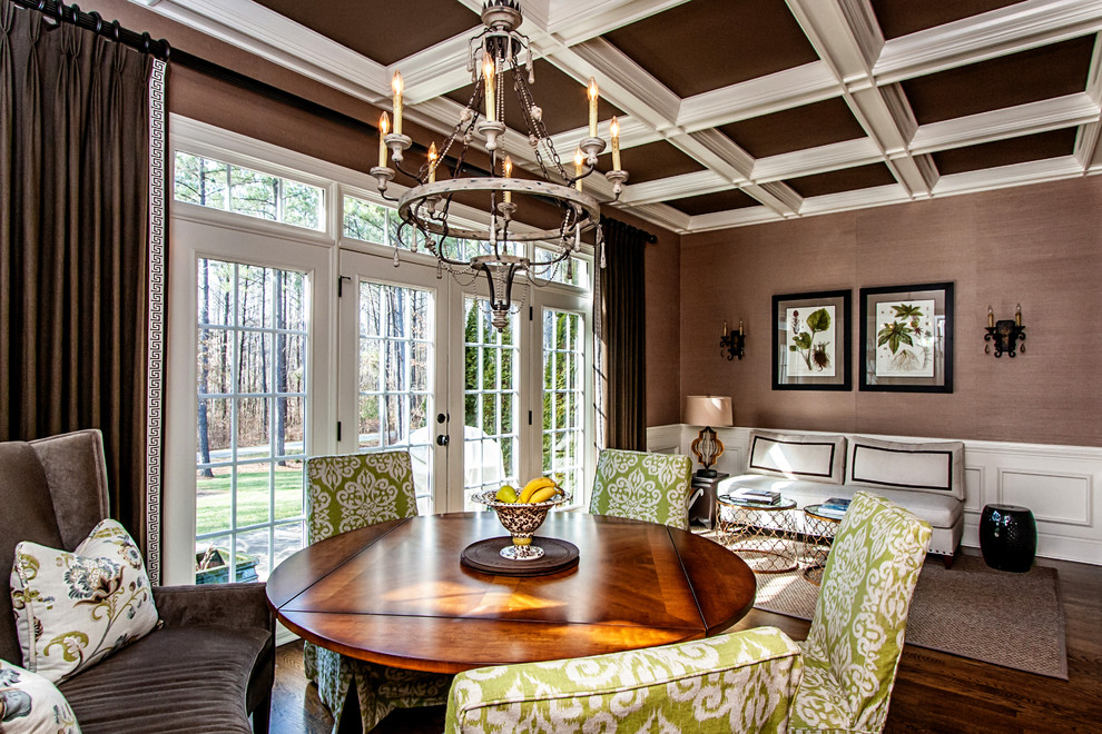 Transitional dining room in Raleigh.
