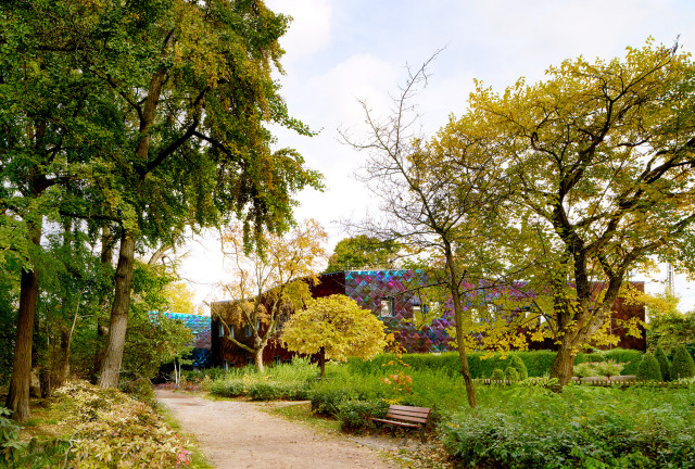 Blick vom Park modern