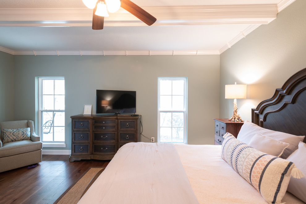 Inspiration for a transitional bedroom remodel in Houston