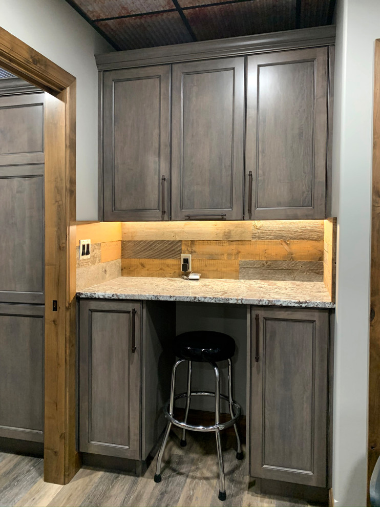 Inspiration for a rustic home design remodel in Calgary