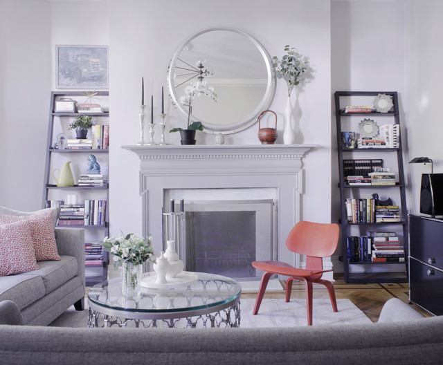 Living Family Room Contemporary Family Room New York By