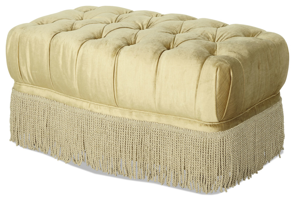 Imperial Court Tufted Chair Ottoman - Pearl