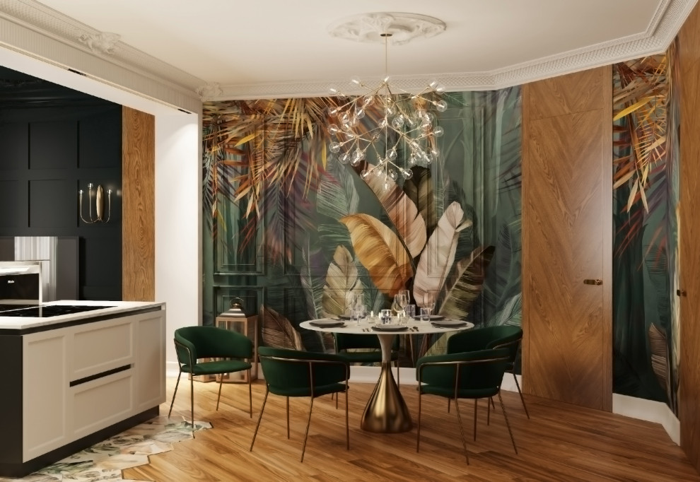 Дизайн Квартиры в современном стиле с британскими колониальными нотками.