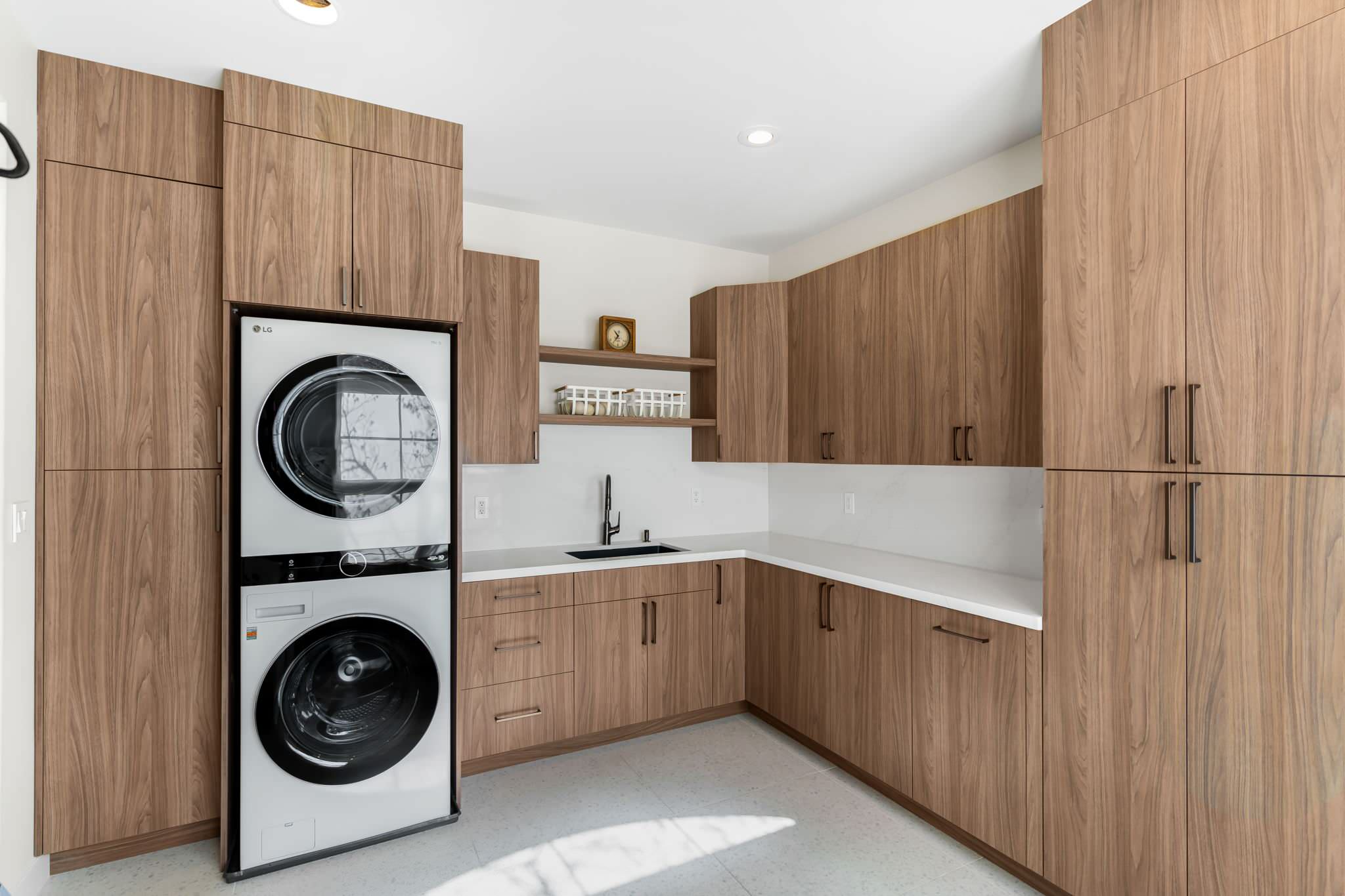 Inspiration for a modern laundry room (aka mud room)