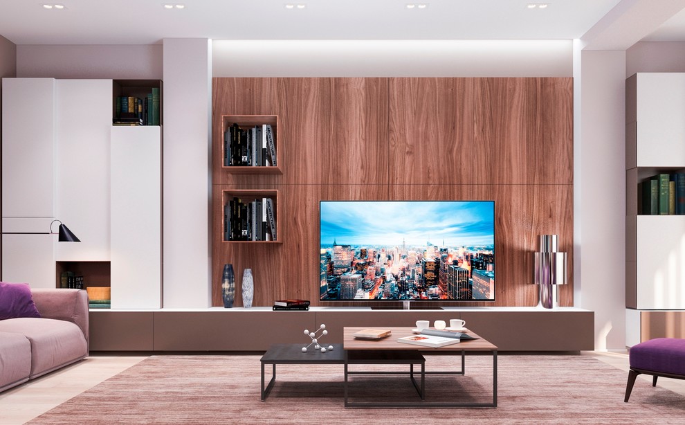 Современный интерьер в квартире - гостиная