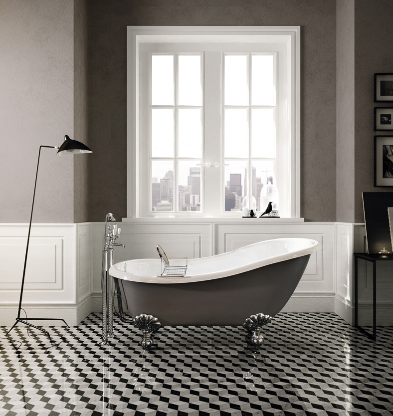 Design ideas for a traditional bathroom in London.