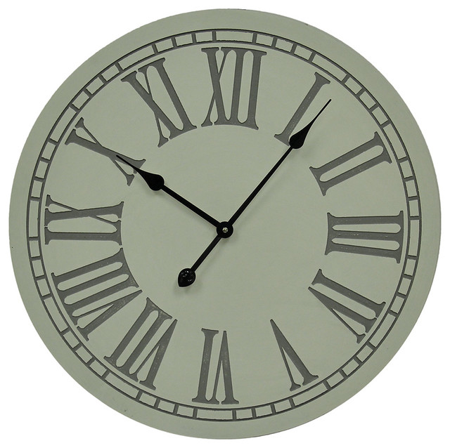 Elegant Roman Numeral Large Round Wall Clock 23 Inch