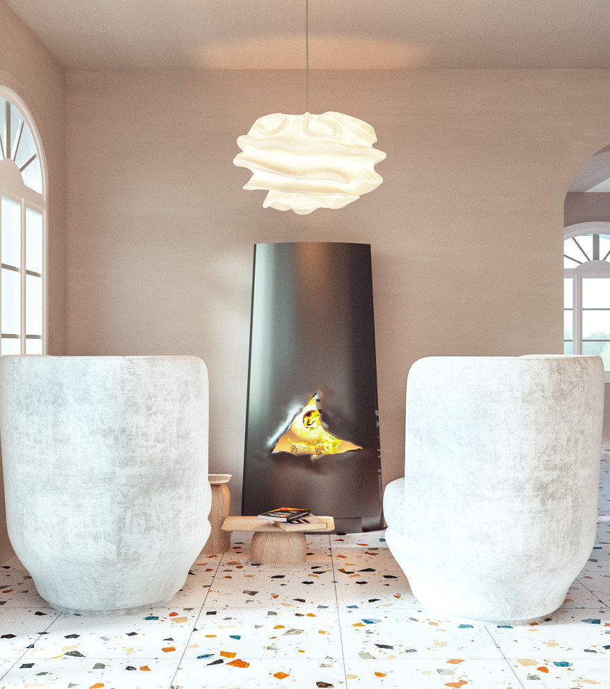 Гостиная комната  - каминная зона