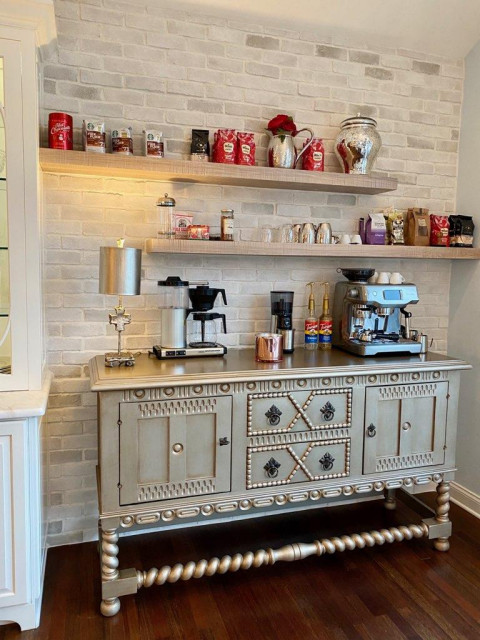 Gorgeous Custom-made Refurbished Coffee Bar Hutch 