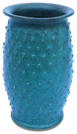 Hand Crafted Jar In Arts And Crafts Style With Raised Slip Decoration