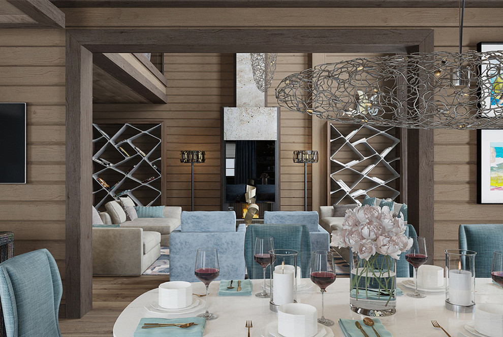 Элитный дом из клееного бруса проект "Мэрибель" от компании "ГрандСтрой"