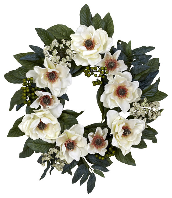 22" Magnolia Wreath