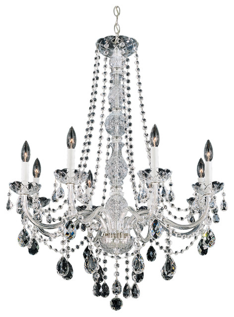 Schonbek Lighting 1305 40h Arlington Silver 8 Light Chandelier Schonbek Lighting 1305 40h Arlington Silver 8 Light Chandelier