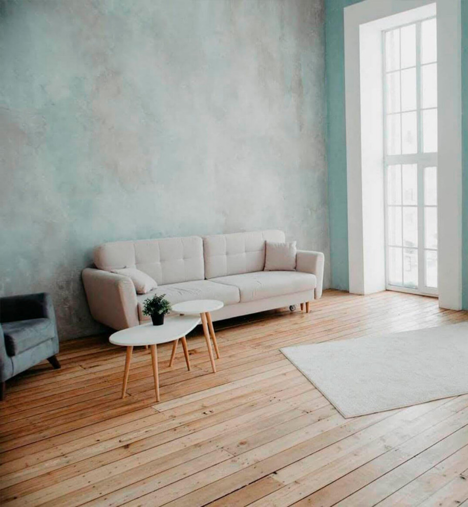 Частная квартира по дизайн проекту с фактурной и матовой штукатуркой