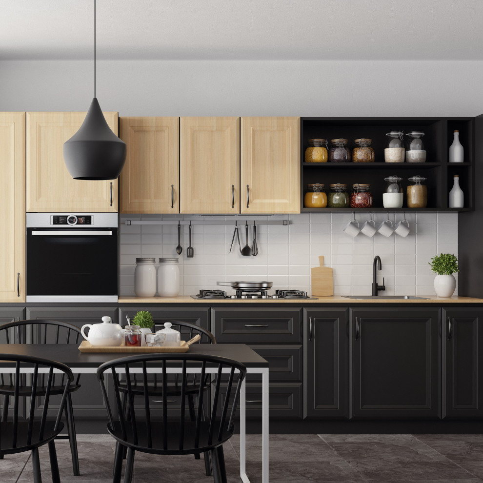 Kitchen - transitional kitchen idea in Charlotte