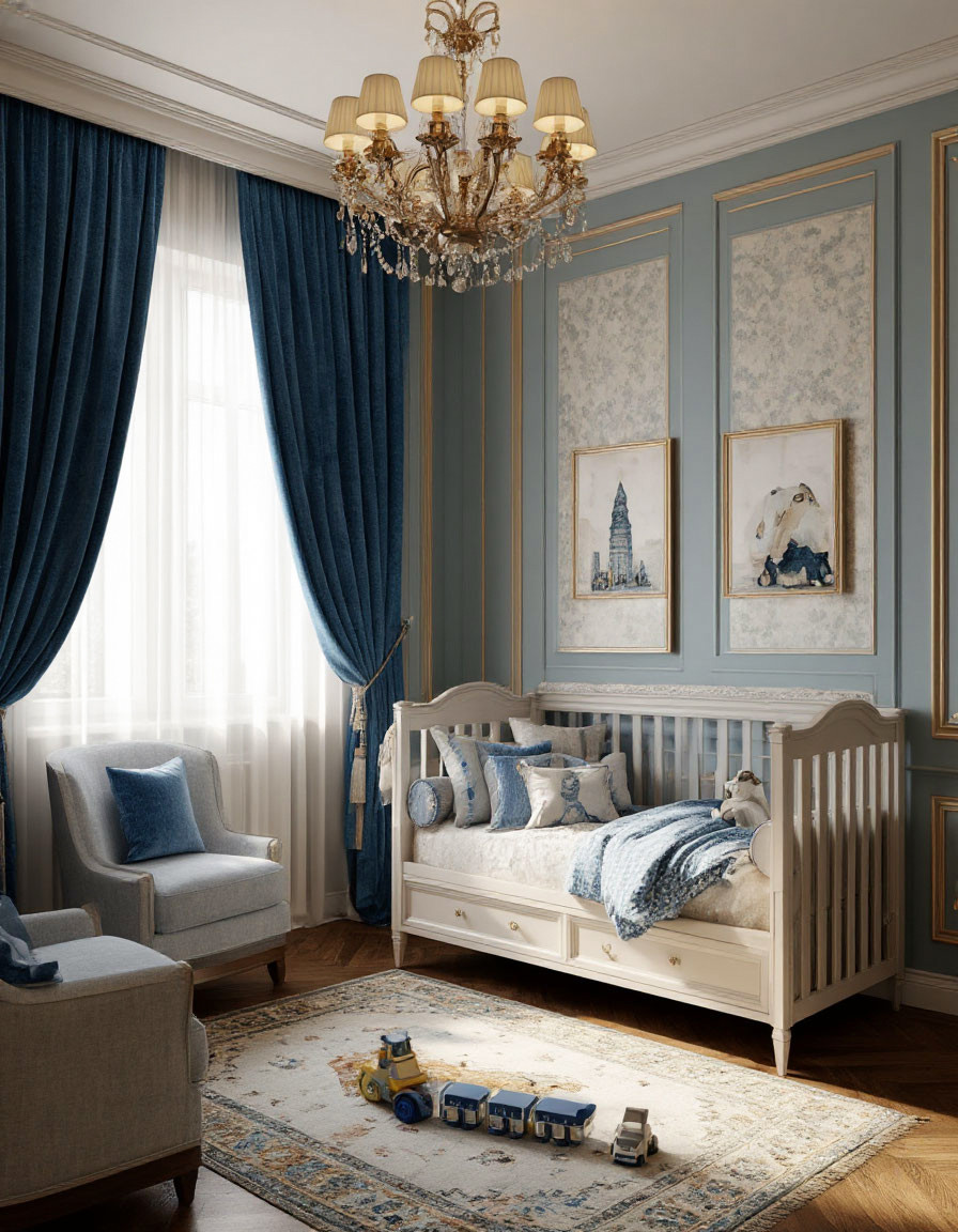 Визуализация детской комнаты в различных стилях