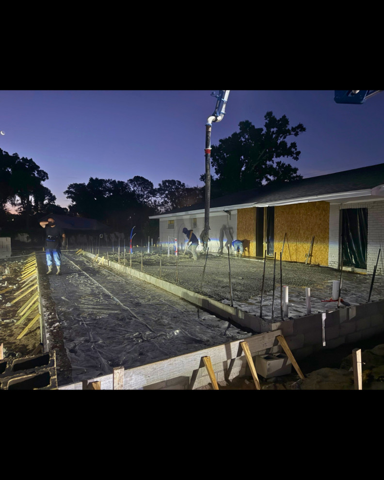 Home Addition — Slab to Block Work (Framing Next)