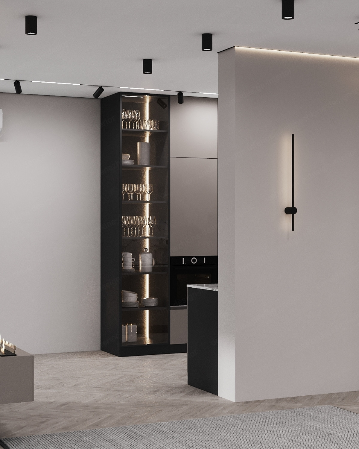 Дизайн проект 3 комнатной квартиры - ЖК Западный порт №2