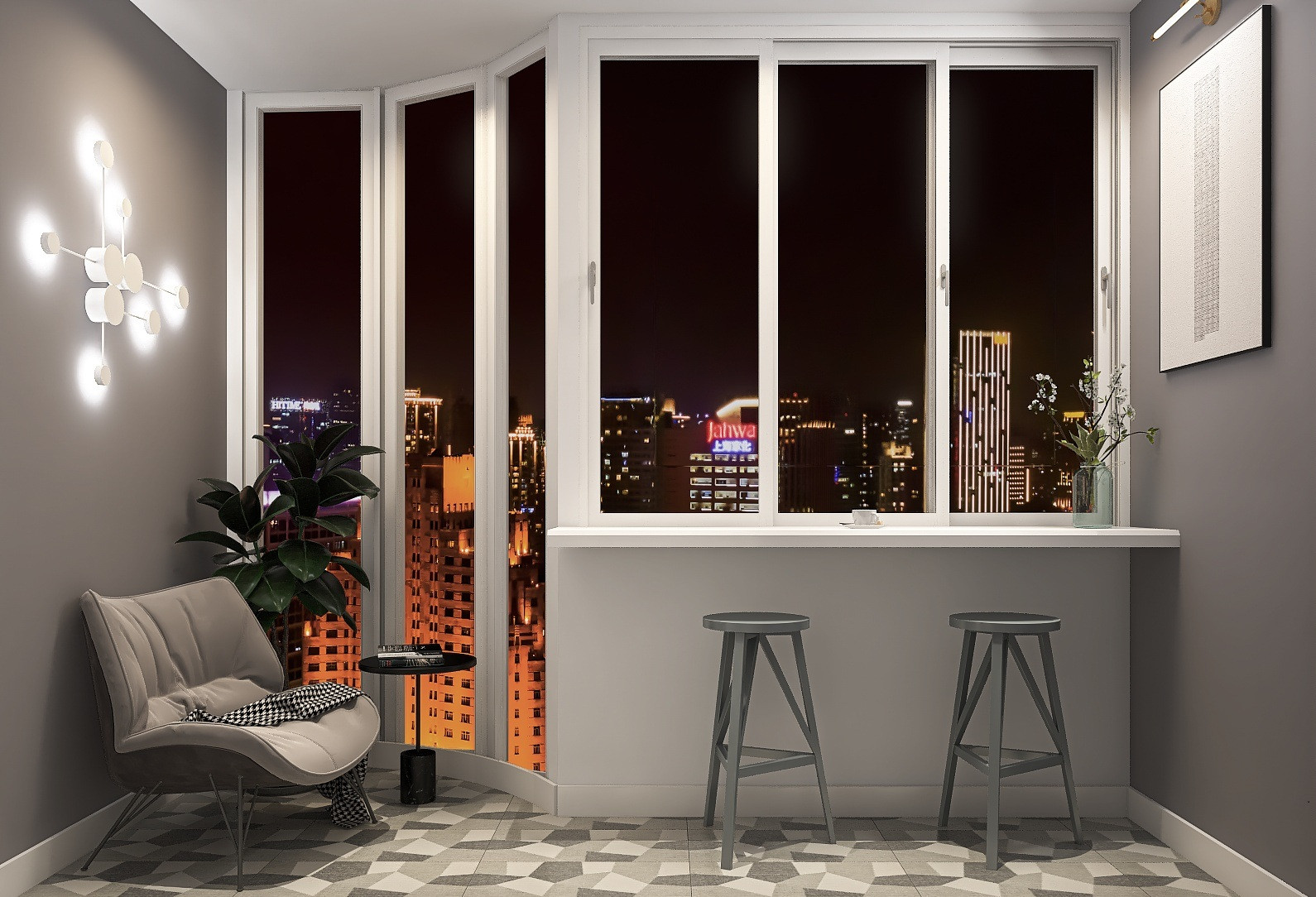 Трехкомнатная квартира в современном стиле