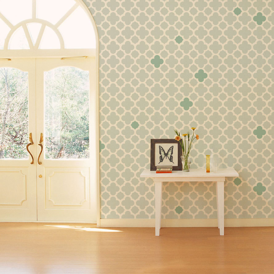 Modern Wall Stencil - Contemporary - Wall Stencils - by Cute Stencils | Houzz