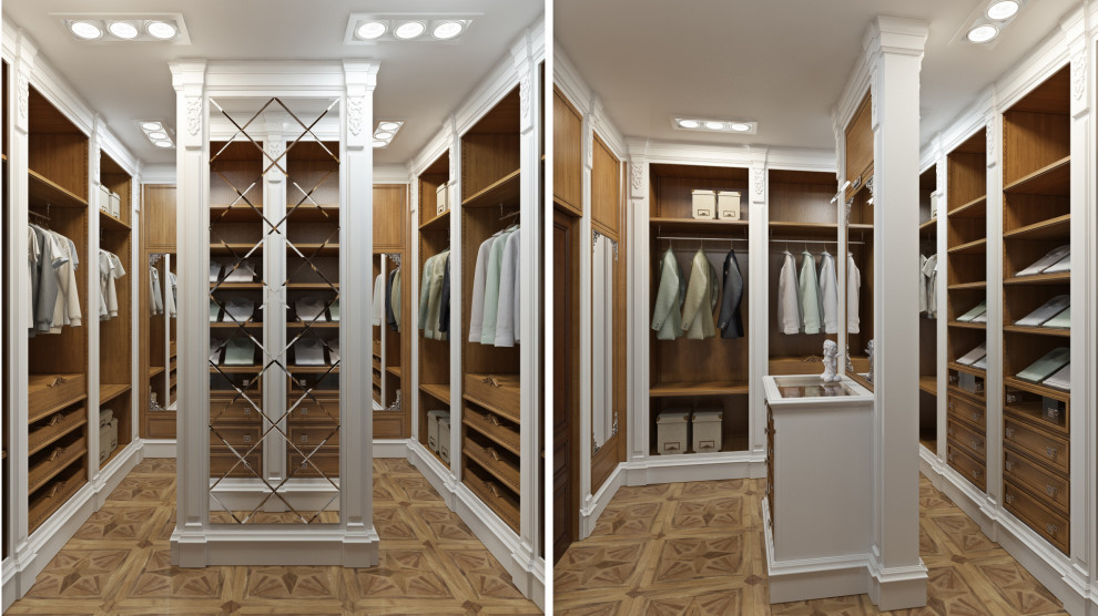 Гардеробная в классическом стиле