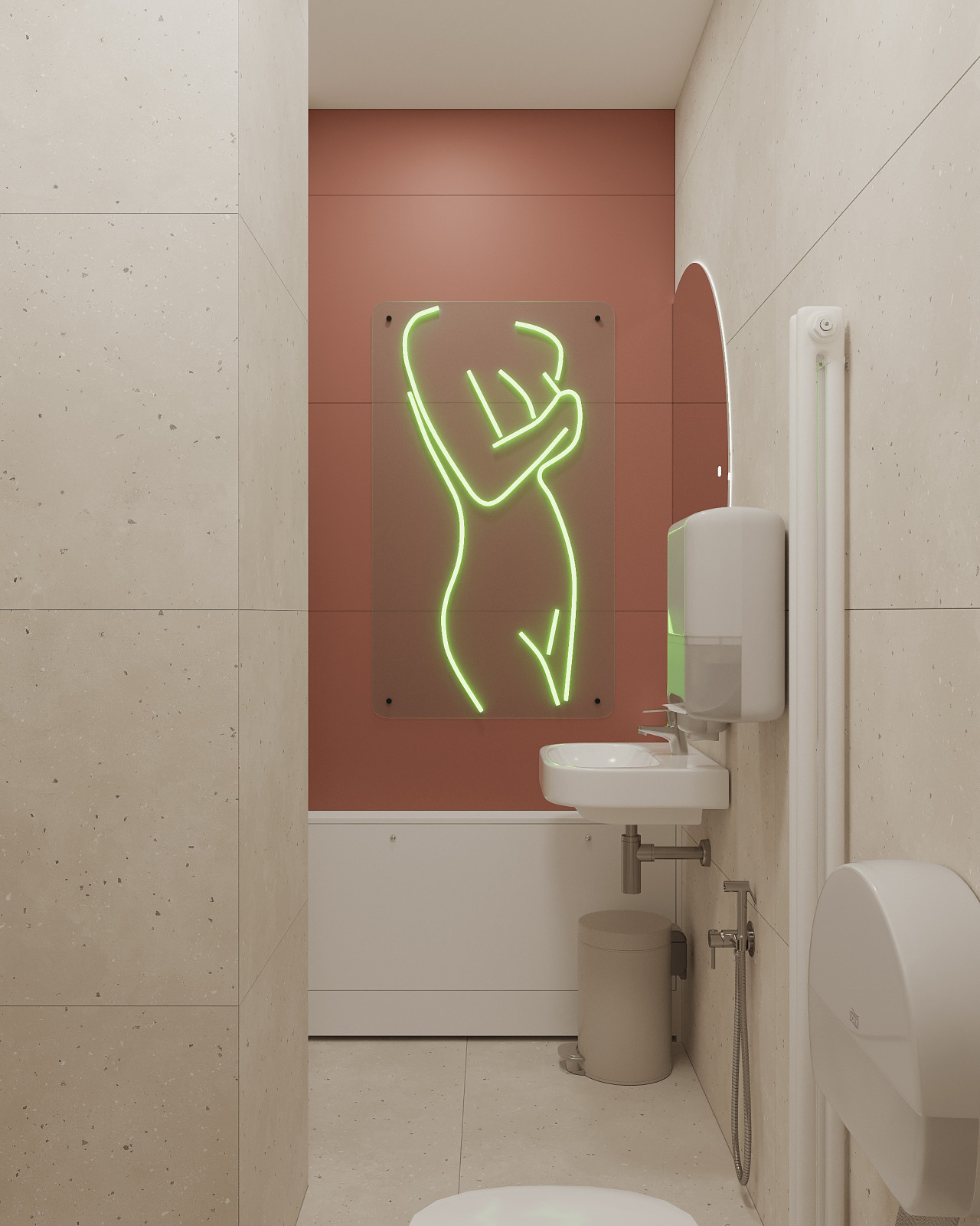 Яркие санузлы для медецинского центра