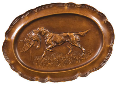 Retrieving Setter Dog Tray - Traditional - Serving Trays - by ...