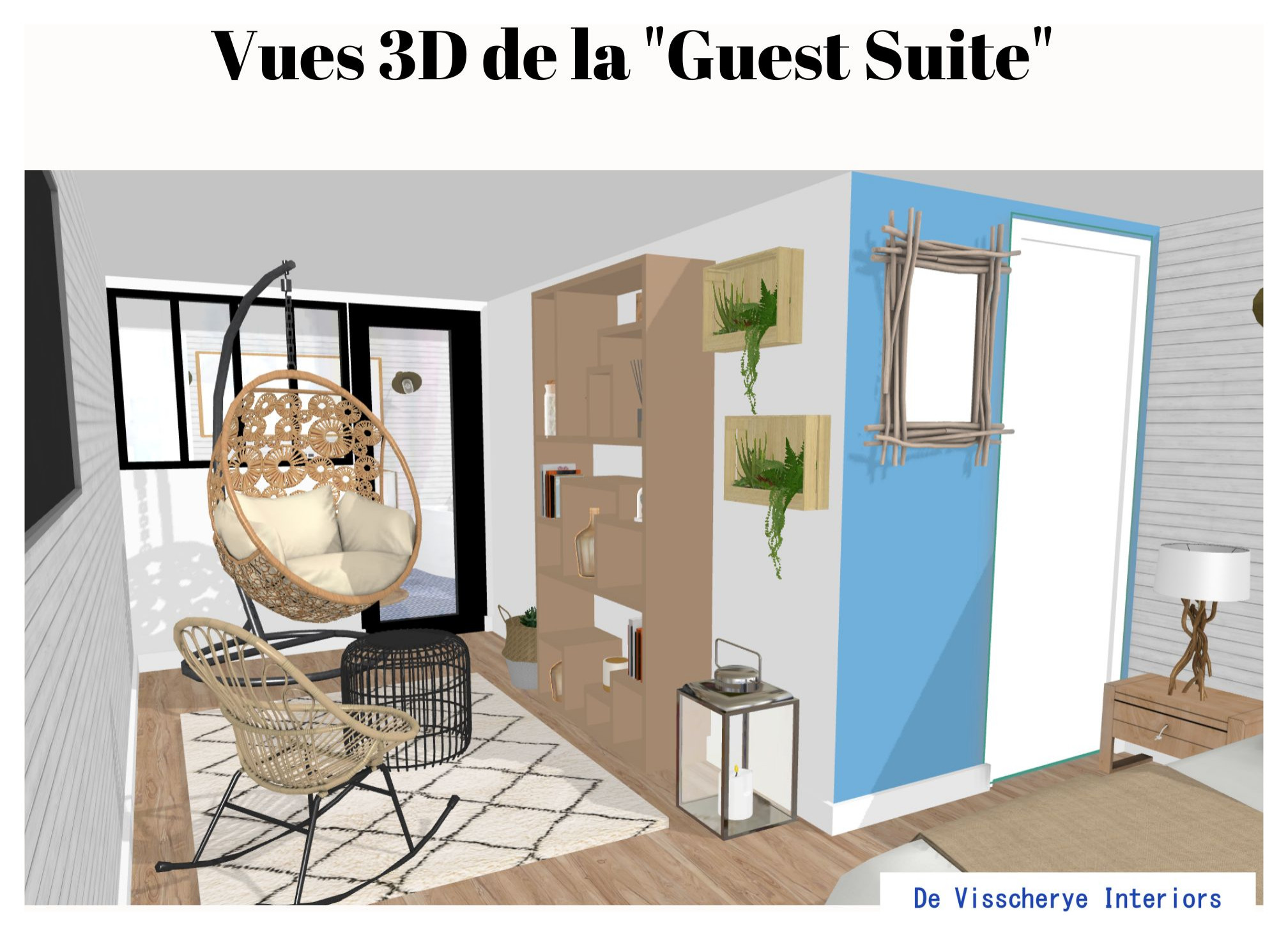 Aménagement d'un sous-sol en Guest suite