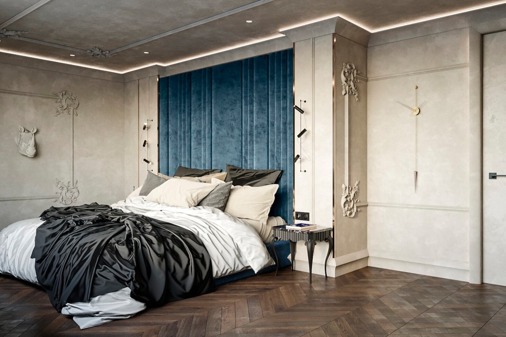 Дизайн-проект спальни в стиле Loft-MIX. г. Вятские Поляны , 2019