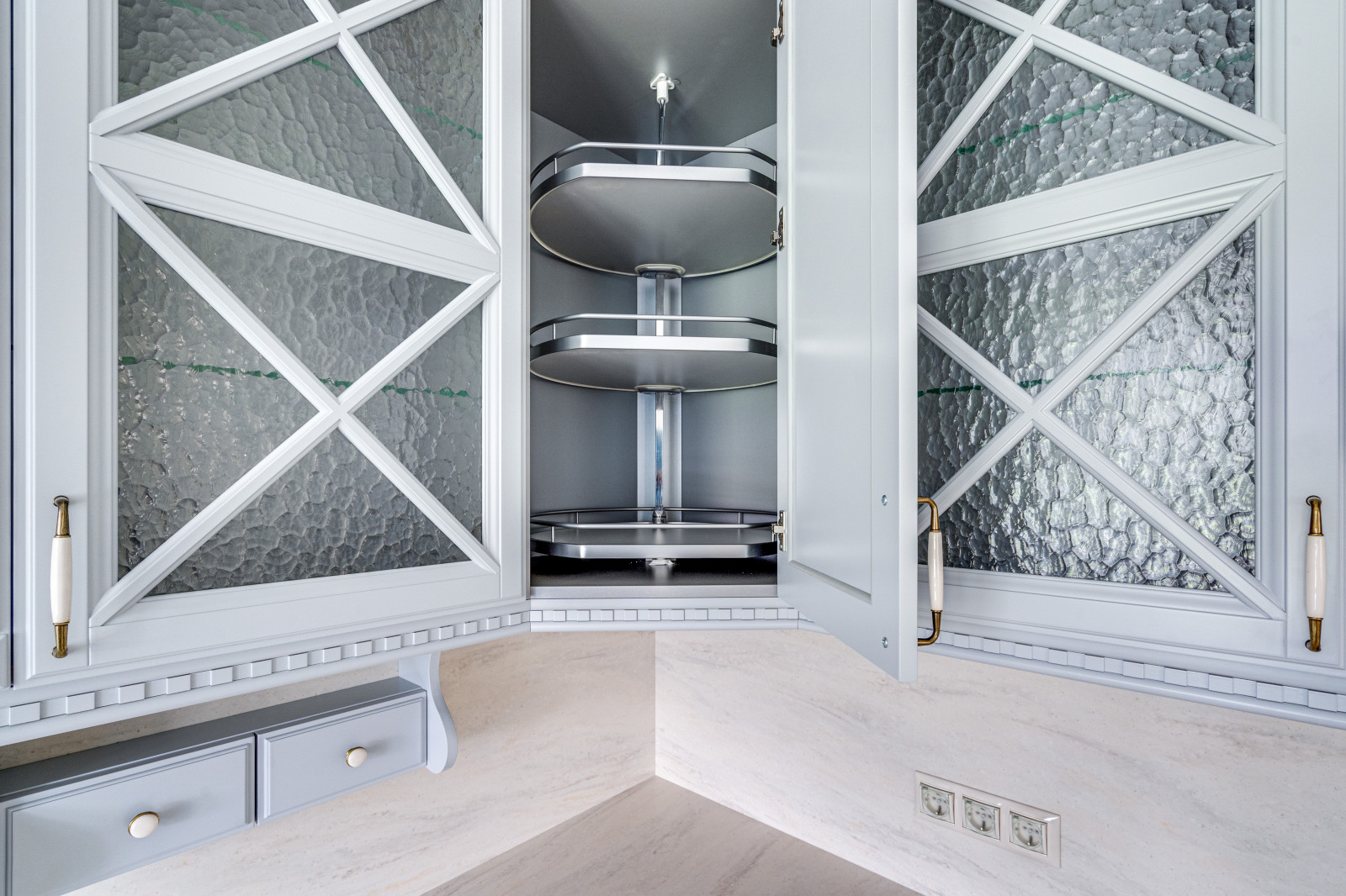 Кухня Прованс из массива бука