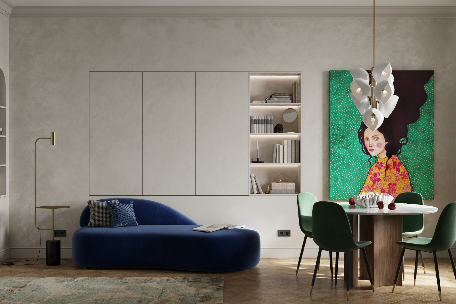 Дизайн-проект квартиры в старом фонде в Санкт-Петербурге