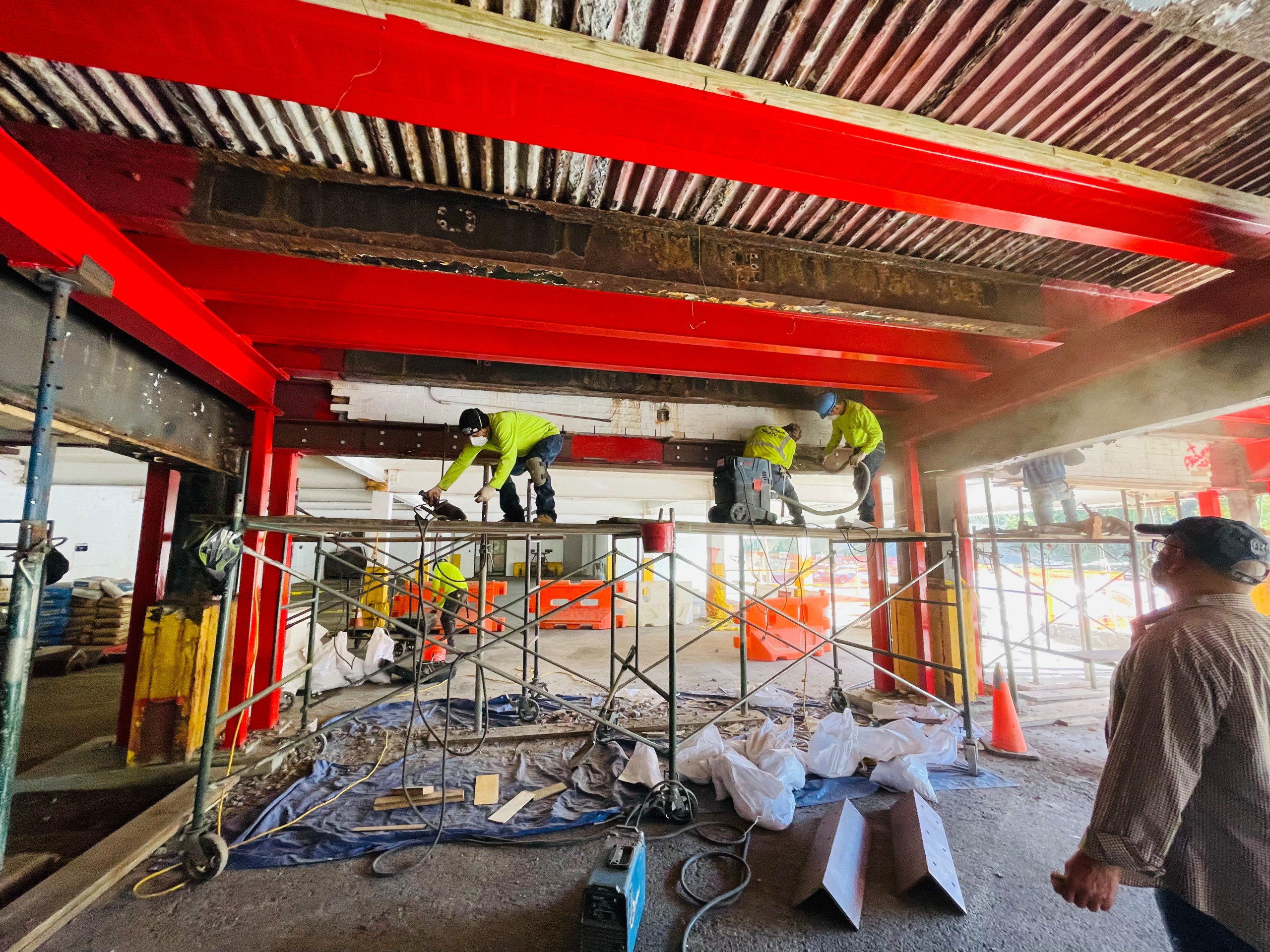 Temporary Parking Structure reinforcement