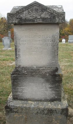 Inscription: Came to America 1732.  Killed by Indians 1778.  Age 72 years.