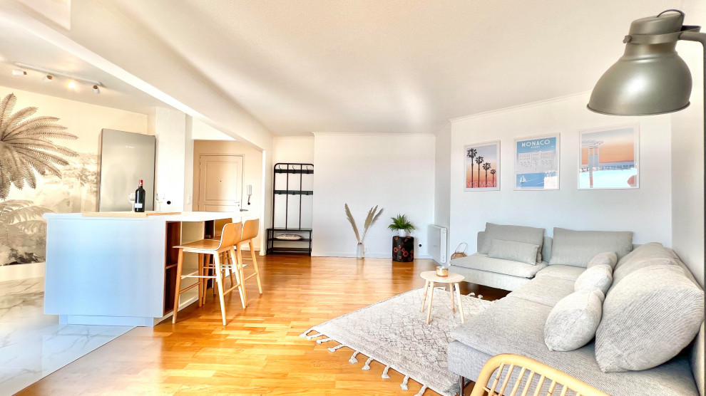 Réalisation d'une salle de séjour design.
