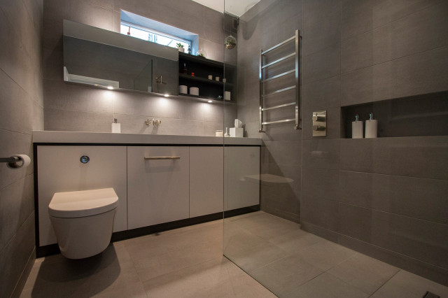 Various contemporary-bathroom